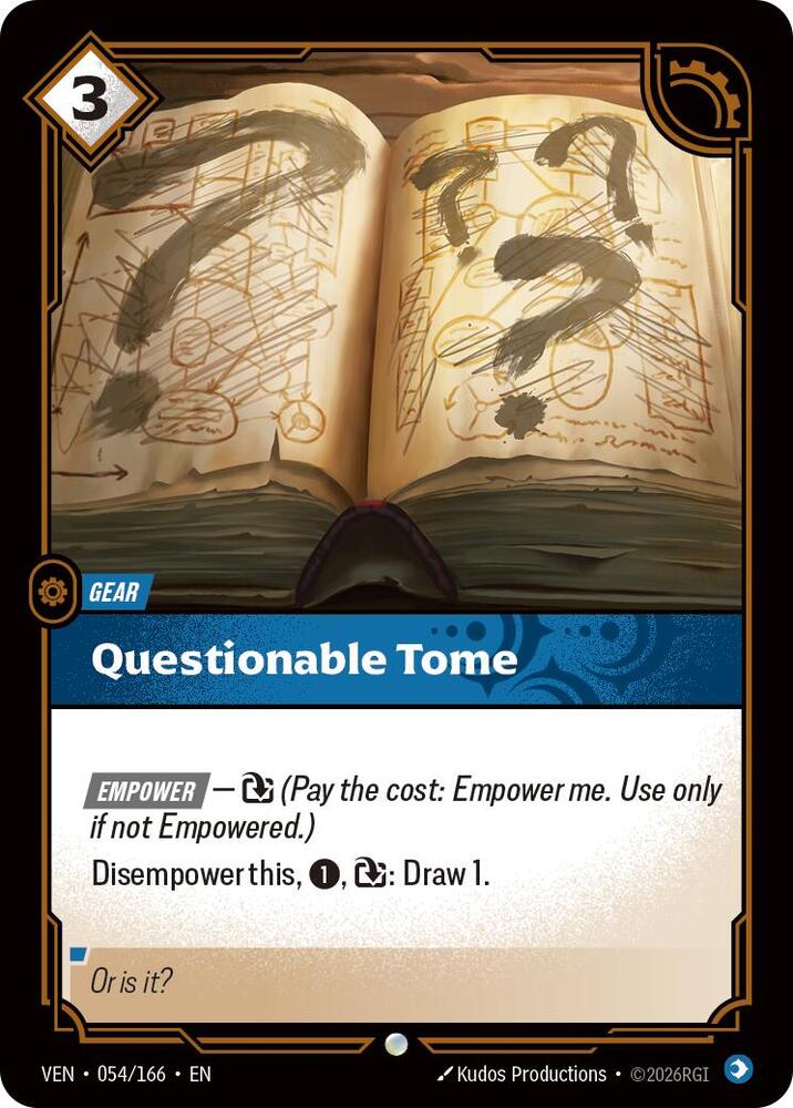 Questionable Tome [Foil] #054