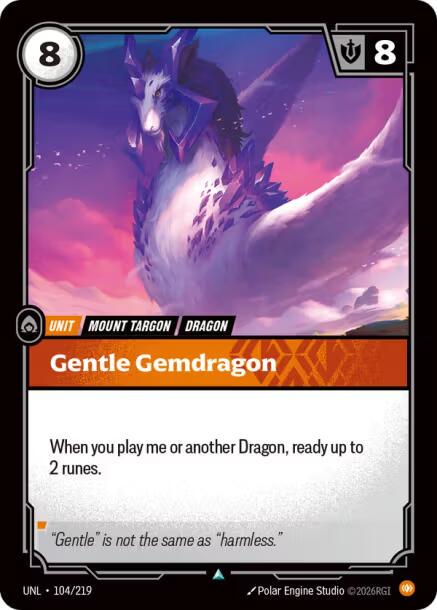 Gentle Gemdragon #104