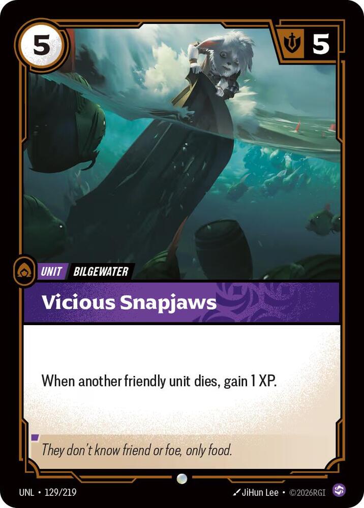 Vicious Snapjaws [Foil] #129